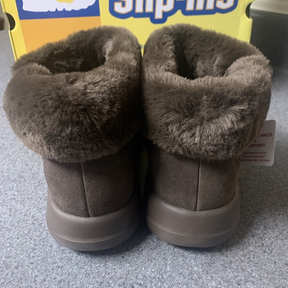 Ladies Skechers Boots On-The-Go Joy Size 10 Hands Free Slip In Pillow Heel - Picture 8 of 14